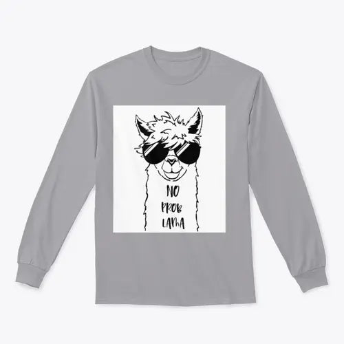 Cute Llama Face With Sunglasses Design for Sweatshirt Amazing Hot Prices For You