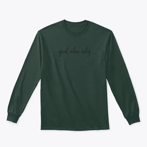 Good Vibes Only Simple Positive Lettering Design for Sweatshirt Amazing Hot Prices For You