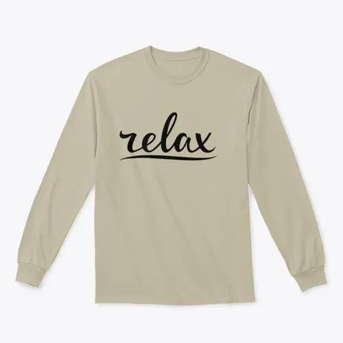 Relax Hand Lettering Design for Sweatshirt Amazing Hot Prices For You