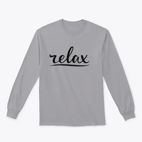 Relax Hand Lettering Design for Sweatshirt Amazing Hot Prices For You