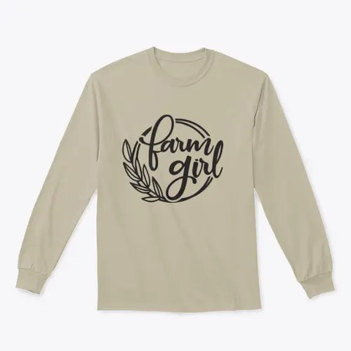 Farm Girl Logo Design for Sweatshirt Amazing Hot Prices For You