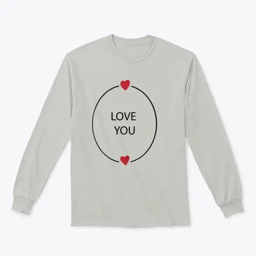 Hand Drawn Love You Design for Sweatshirt Amazing Hot Prices For You
