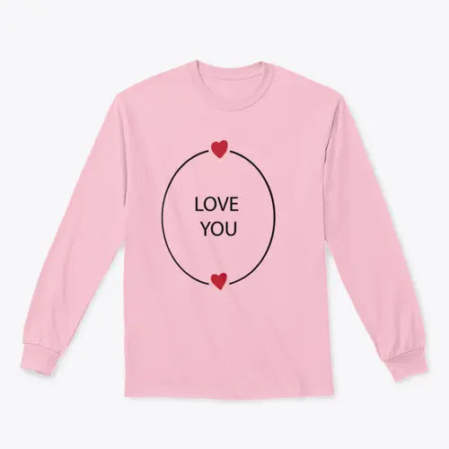 Hand Drawn Love You Design for Sweatshirt Amazing Hot Prices For You