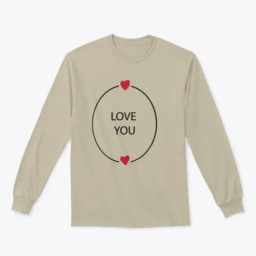 Hand Drawn Love You Design for Sweatshirt Amazing Hot Prices For You