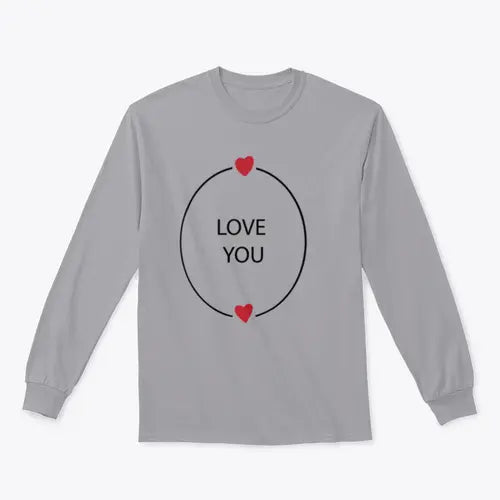 Hand Drawn Love You Design for Sweatshirt Amazing Hot Prices For You