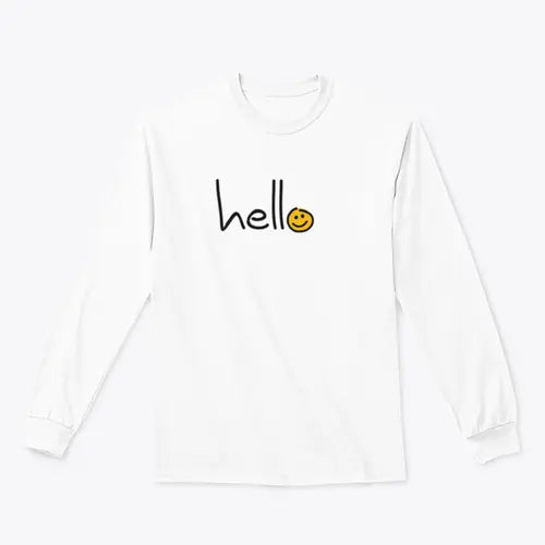 Slogan Hello World Hello Day Sign Design for Sweatshirt Amazing Hot Prices For You