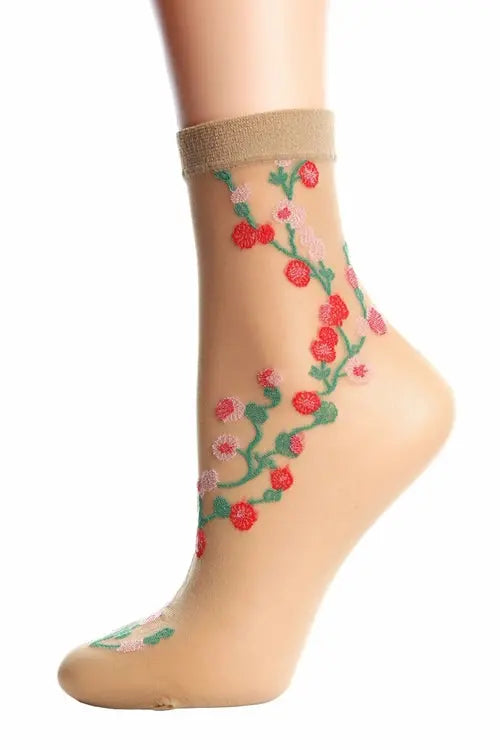 MARISSA sheer beige socks for women Amazing Hot Prices For You