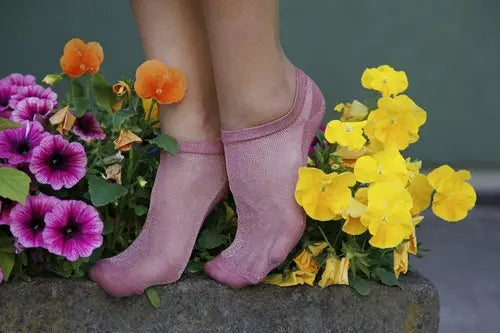 LUCINA old rose glittery socks for women Amazing Hot Prices For You