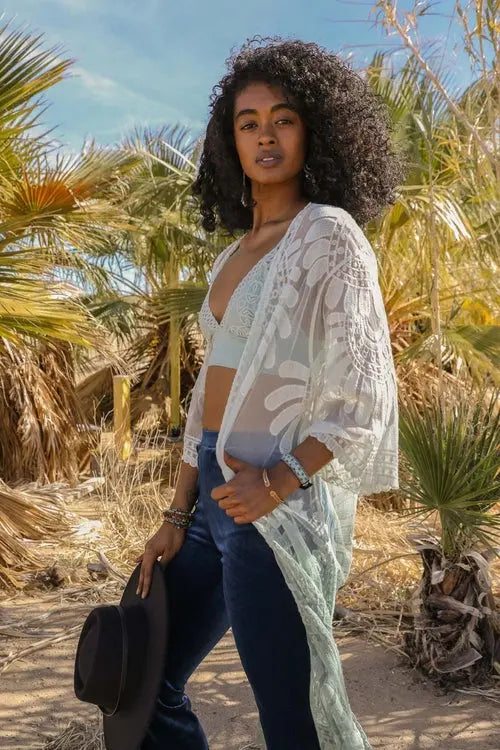 Ombre Bohemian Lace Kimono Amazing Hot Prices For You