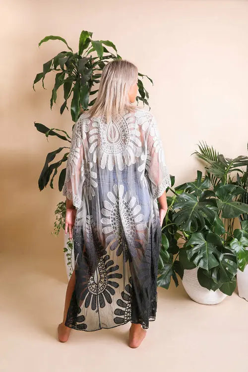 Ombre Bohemian Lace Kimono Amazing Hot Prices For You