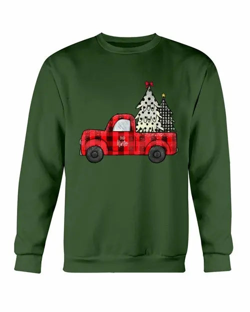 Christmas Tree Truck Sweatshirt Amazing Hot Prices For You