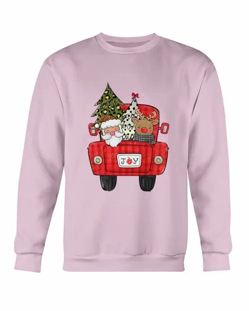 Christmas Santa Truck Sweatshirt Amazing Hot Prices For You