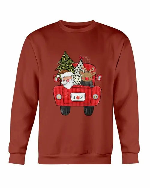 Christmas Santa Truck Sweatshirt Amazing Hot Prices For You