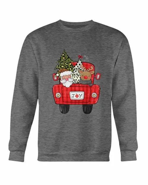 Christmas Santa Truck Sweatshirt Amazing Hot Prices For You