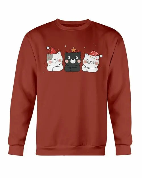 Cute Cats Christmas Sweatshirt Amazing Hot Prices For You