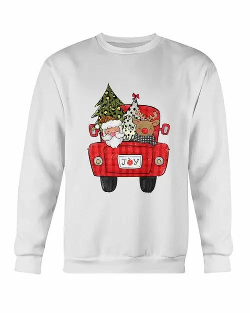 Christmas Santa Truck Sweatshirt Amazing Hot Prices For You