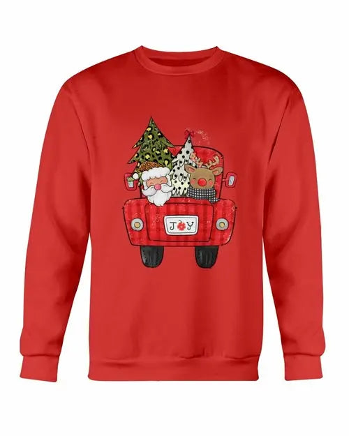 Christmas Santa Truck Sweatshirt Amazing Hot Prices For You