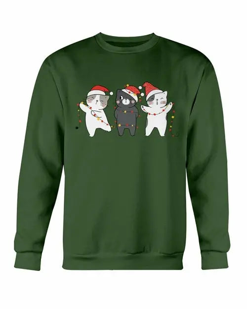 Cute Cats Christmas Sweatshirt Amazing Hot Prices For You