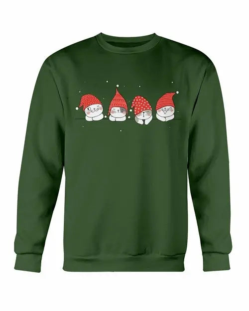 Cute Cats Christmas Sweatshirt - Amazing Hot Prices For You