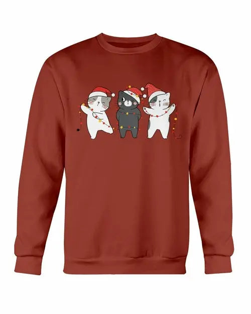 Cute Cats Christmas Sweatshirt Amazing Hot Prices For You