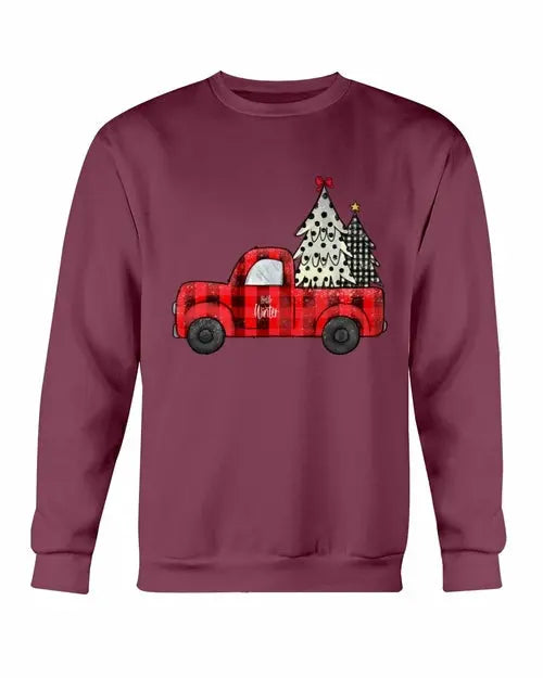Christmas Tree Truck Sweatshirt Amazing Hot Prices For You