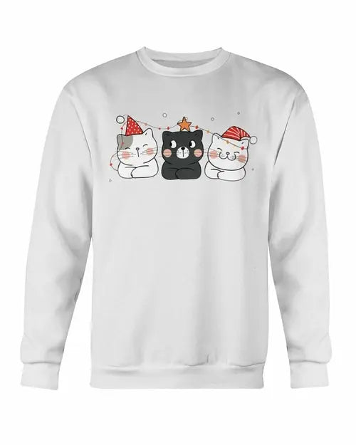 Cute Cats Christmas Sweatshirt Amazing Hot Prices For You
