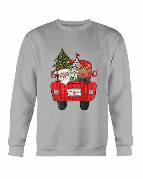 Christmas Santa Truck Sweatshirt Amazing Hot Prices For You