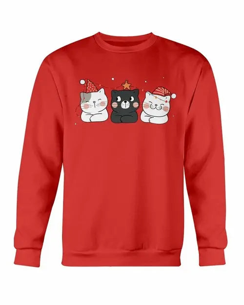 Cute Cats Christmas Sweatshirt Amazing Hot Prices For You