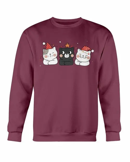 Cute Cats Christmas Sweatshirt Amazing Hot Prices For You