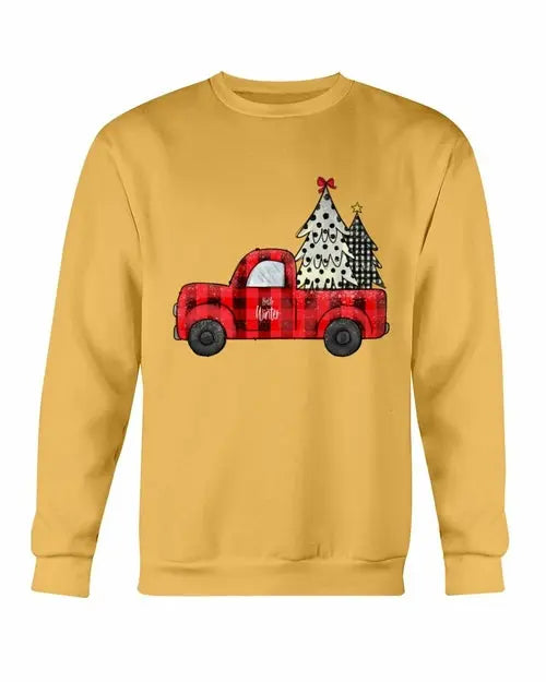 Christmas Tree Truck Sweatshirt Amazing Hot Prices For You