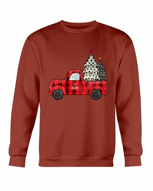 Christmas Tree Truck Sweatshirt Amazing Hot Prices For You