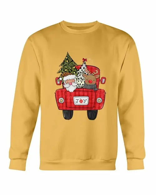 Christmas Santa Truck Sweatshirt Amazing Hot Prices For You