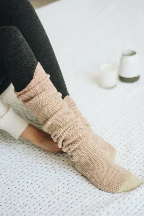 Cozy Ribbed Knit Lounge Socks Amazing Hot Prices For You