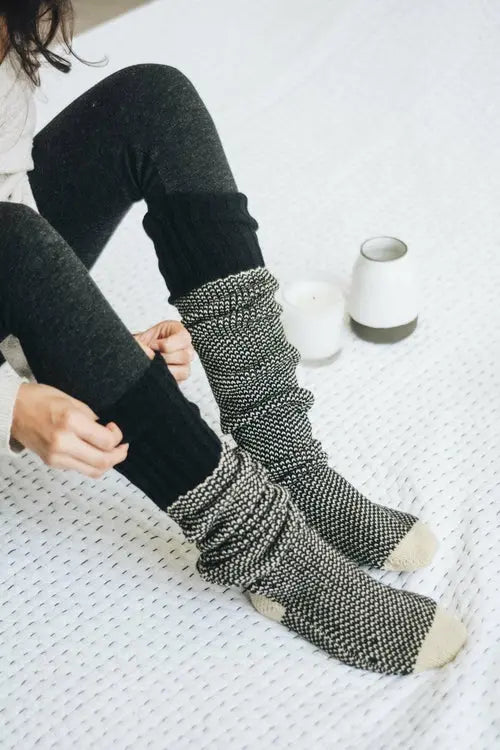 Cozy Ribbed Knit Lounge Socks Amazing Hot Prices For You