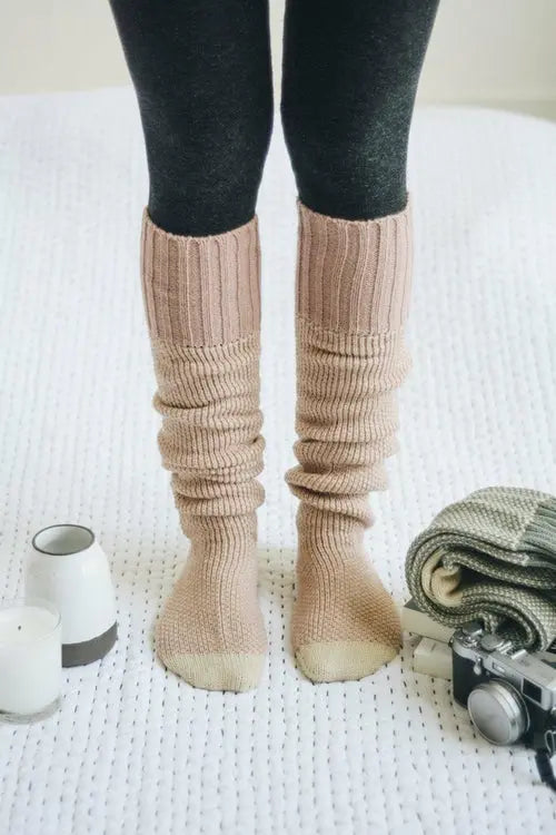 Cozy Ribbed Knit Lounge Socks Amazing Hot Prices For You
