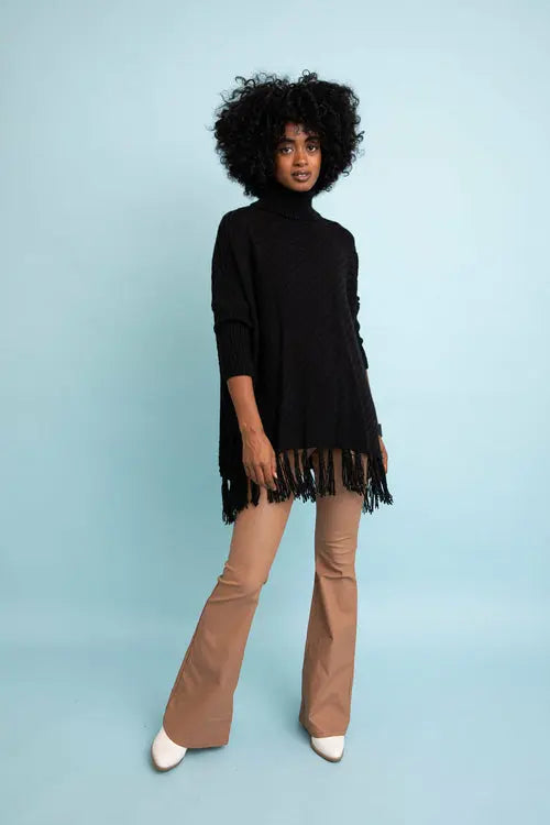 Sweater Weather Roll-Neck Poncho Amazing Hot Prices For You