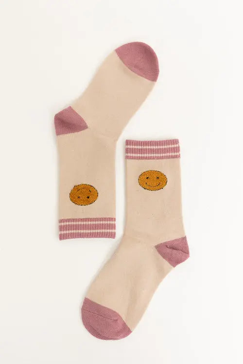 Threaded Smiles Crew Socks Amazing Hot Prices For You