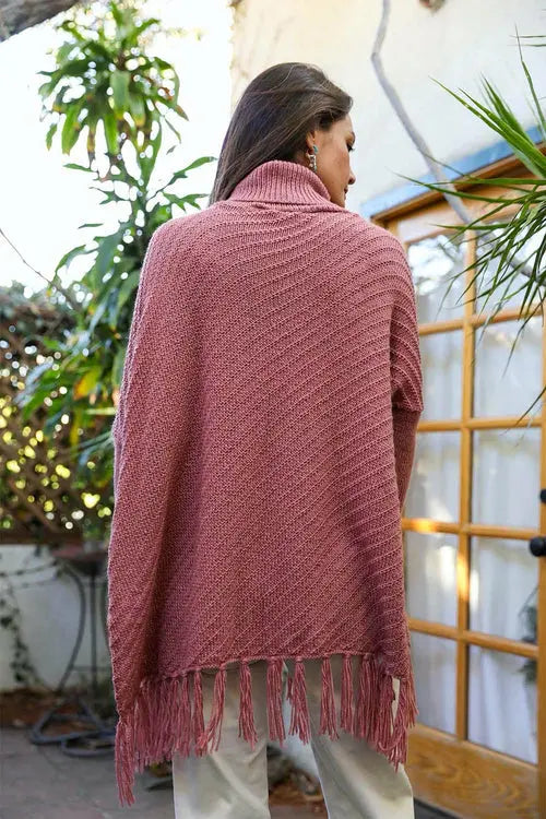 Sweater Weather Roll-Neck Poncho Amazing Hot Prices For You