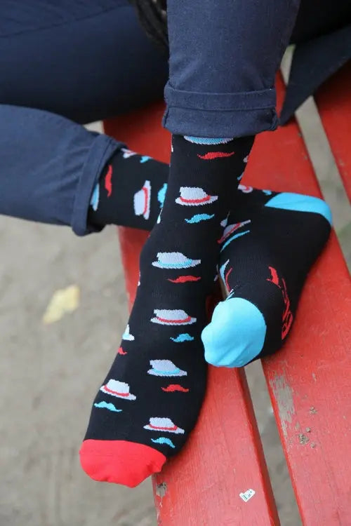 VALDUR black socks for men with the text "BEST DAD" in English Amazing Hot Prices For You
