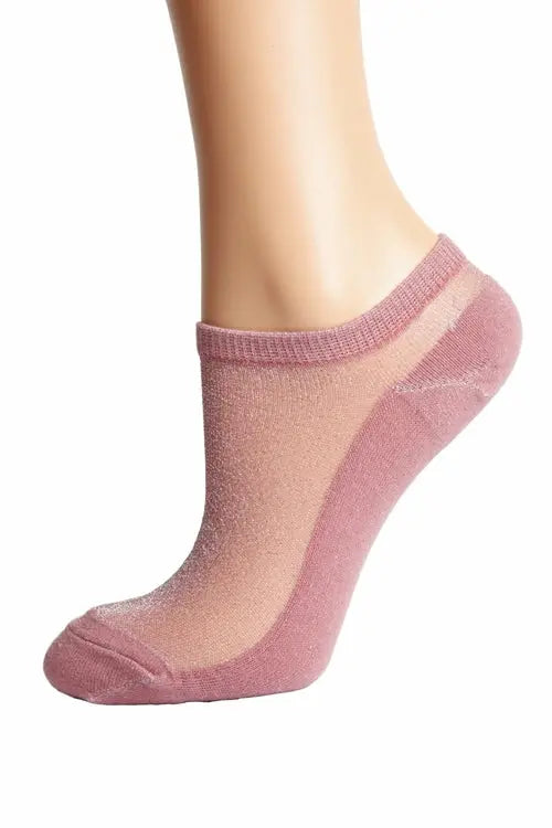 LUCINA old rose glittery socks for women Amazing Hot Prices For You