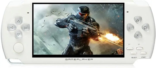 JXD Handheld Game Console 4.3 inch 8GB Built in 2000 Games for Multiple Simulators X6 Retro Video Game Console Mp3/4/Ebook TV Out Mini Hand Portable Game Player Device Holiday (White)