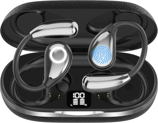AI Language Translator Earbuds, OWS Real-Time 3-in-1 Translation Earbuds 144 Languages & Accents, Translation Device for Travel Business Learning（Black）