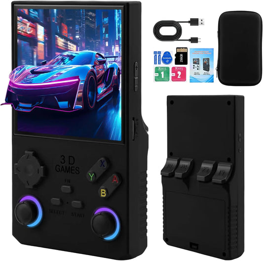 2025Newly Upgraded V40 MAX Retro Handheld Game Console with 256G Built-in 20000+ Classic Games, 4.0 Inch 4K HD IPS Screen Open Source Linux System, 4000mAh Battery, Portable Pocket Video Game Console