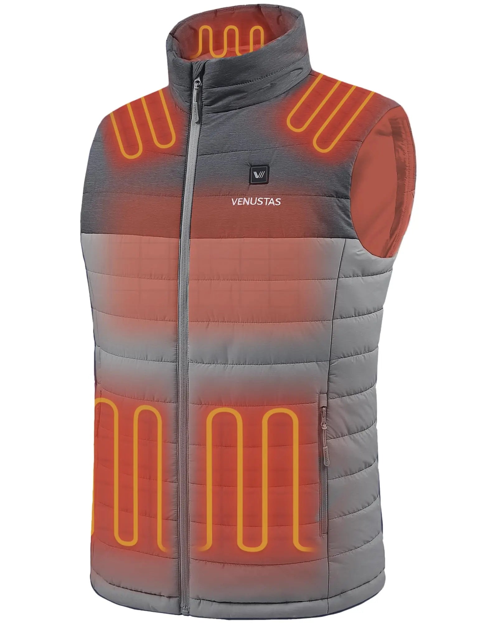 Venustas Men's Heated Vest with Battery, Lightweight Quilted Vest for Men