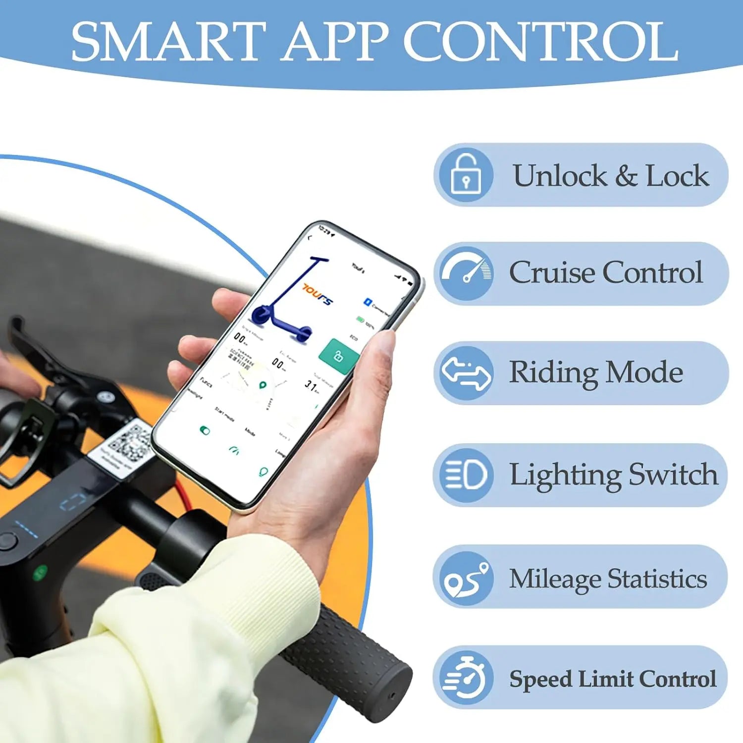 Electric Scooter for Adults- 10.4Ah Battery 350W(500W Peak) Motor, ≥19MPH & 25 Miles Long Range, 8.5'' Solid Tires Foldable with Dual Brake, Lightweight Portable Commuter E Scooter for Urban Travel