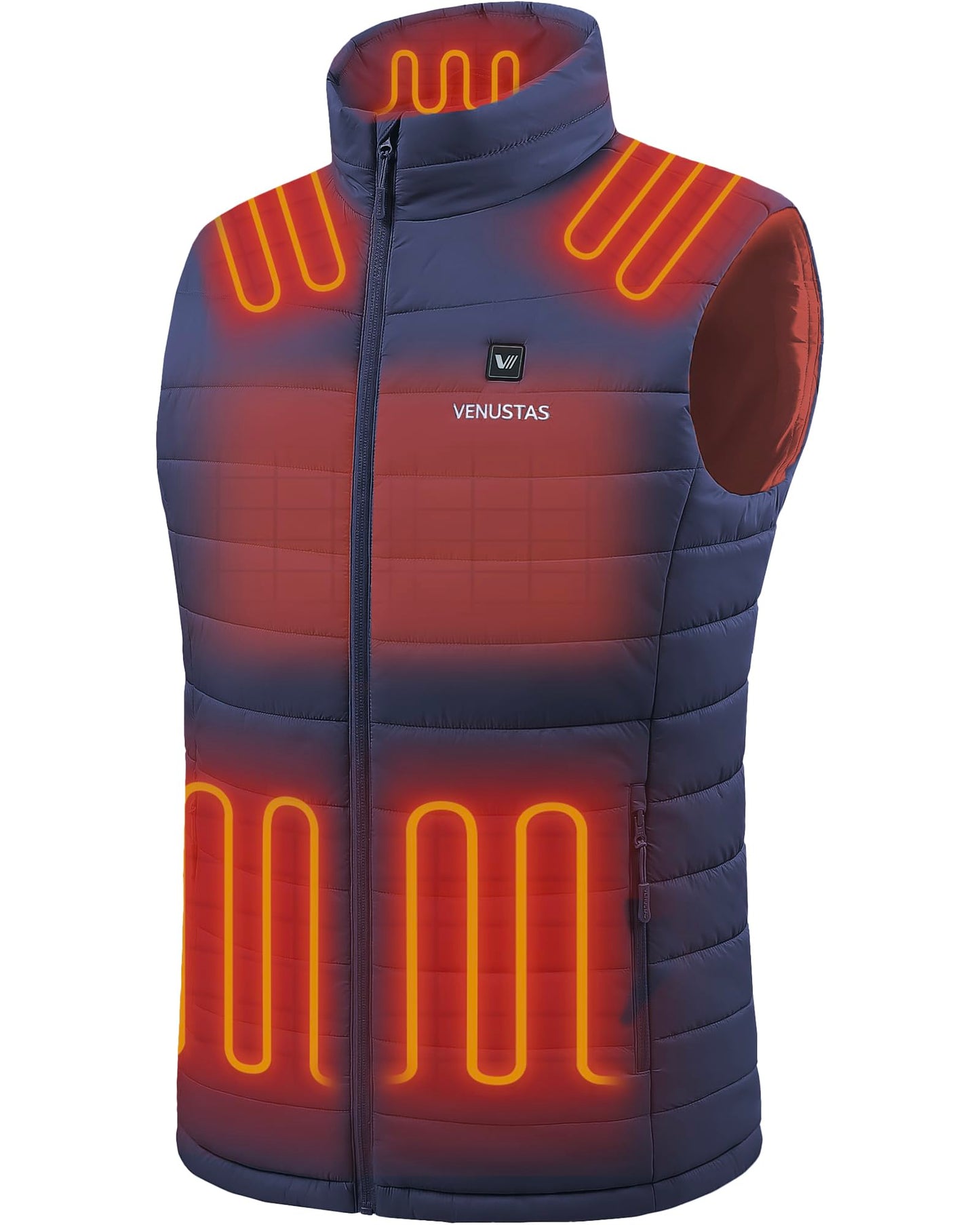 Venustas Men's Heated Vest with Battery, Lightweight Quilted Vest for Men