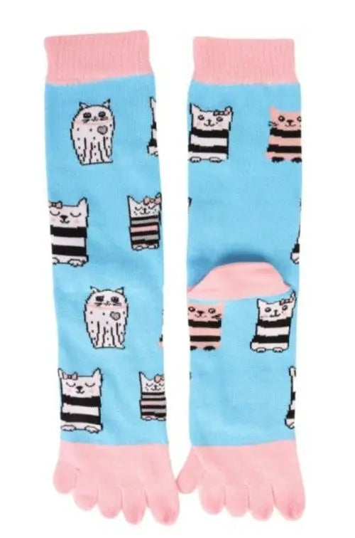 CAT patterned toe socks for men and women Amazing Hot Prices For You