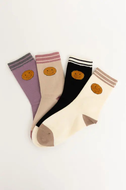 Threaded Smiles Crew Socks Amazing Hot Prices For You