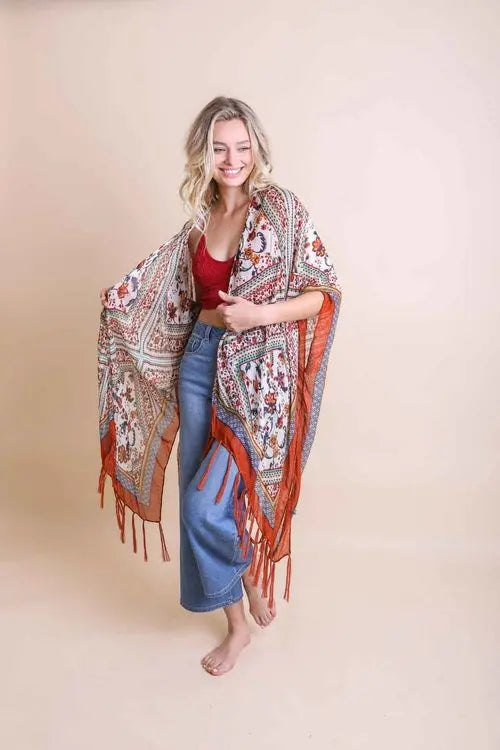 Bohemian Diamond Tassel Kimono Amazing Hot Prices For You
