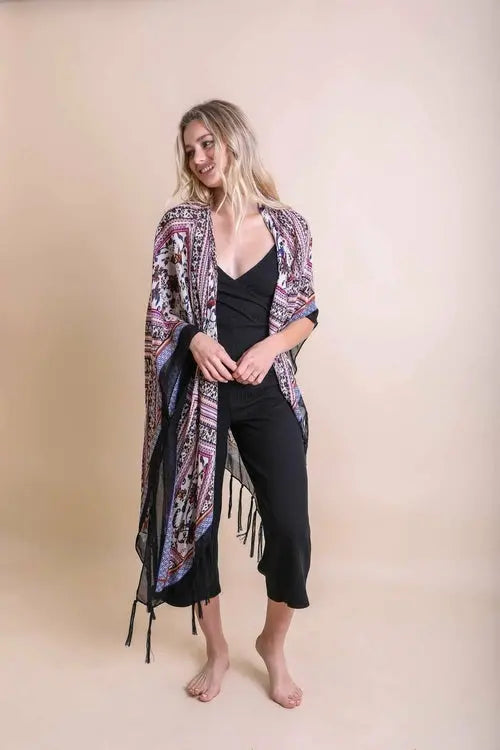 Bohemian Diamond Tassel Kimono Amazing Hot Prices For You